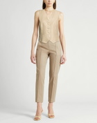 Peserico Womens Tailored Vest Khaki