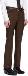 Ernest W. Baker Brown Flared Trousers