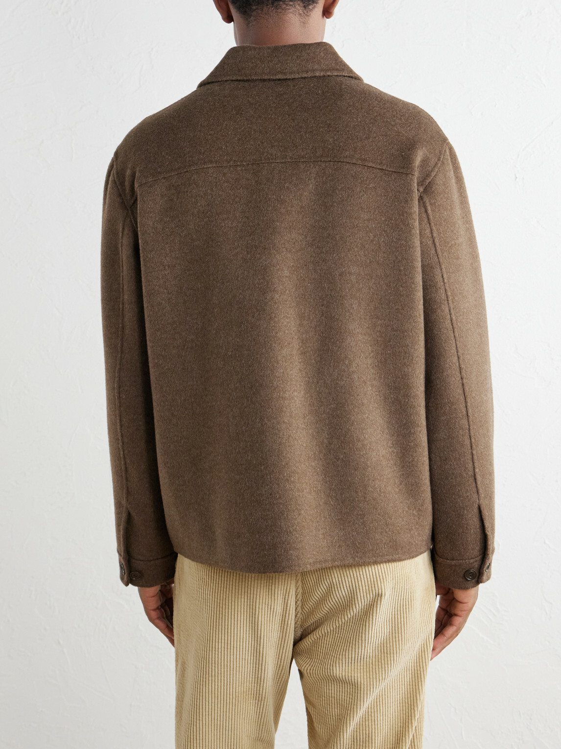 Hartford - Dary Wool-Blend Felt Blouson Jacket - Brown