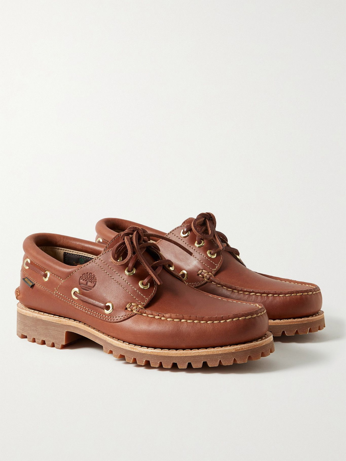 Timberland - Aimé Leon Dore 3-Eye Lug Leather Boat Shoes - Brown