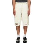 COÛT DE LA LIBERTÉ Off-White Zander Twill Baggy Shorts