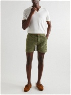 Birdwell - Walk Straight-Leg Cotton-Corduroy Shorts - Green