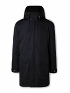 Yves Salomon - Cotton-Blend Twill Parka with Detachable Shearling Liner - Black