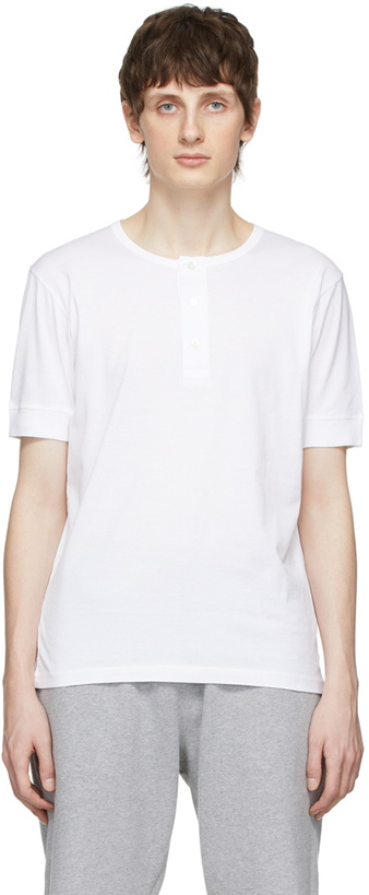 Photo: Sunspel White Cotton Henley