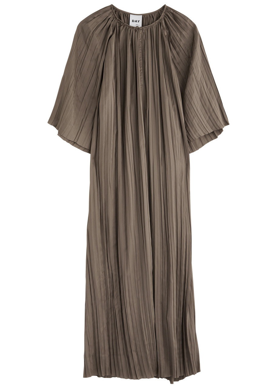 day birger et mikkelsen silk dress DAY Birger et Mikkelsen LORI GLOSSY - Cocktail dress / Party dress - phantom/dark blue