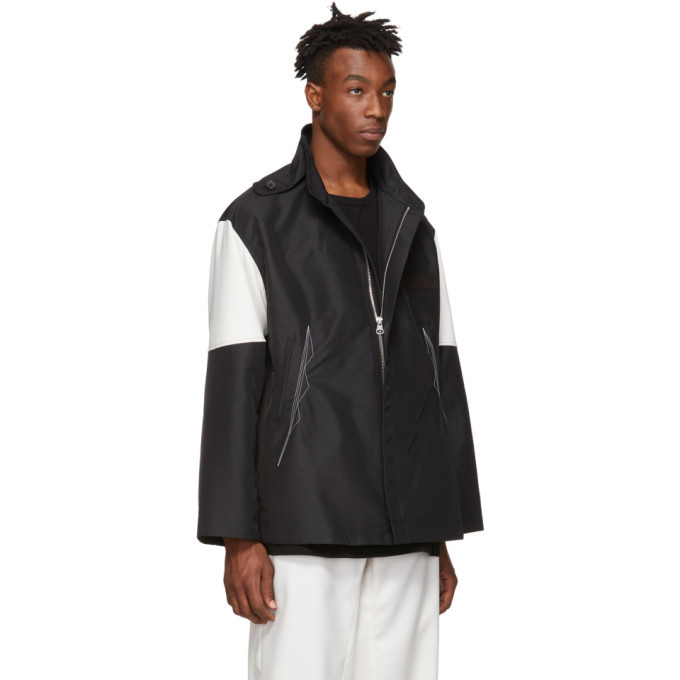 Kiko Kostadinov Black and White Kutch Parka