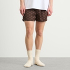 SKIMS Men's Sateen Sleep Boxers in Cocoa Heart Halfdrop