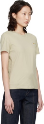 Maison Kitsuné Beige Baby Fox Regular T-shirt