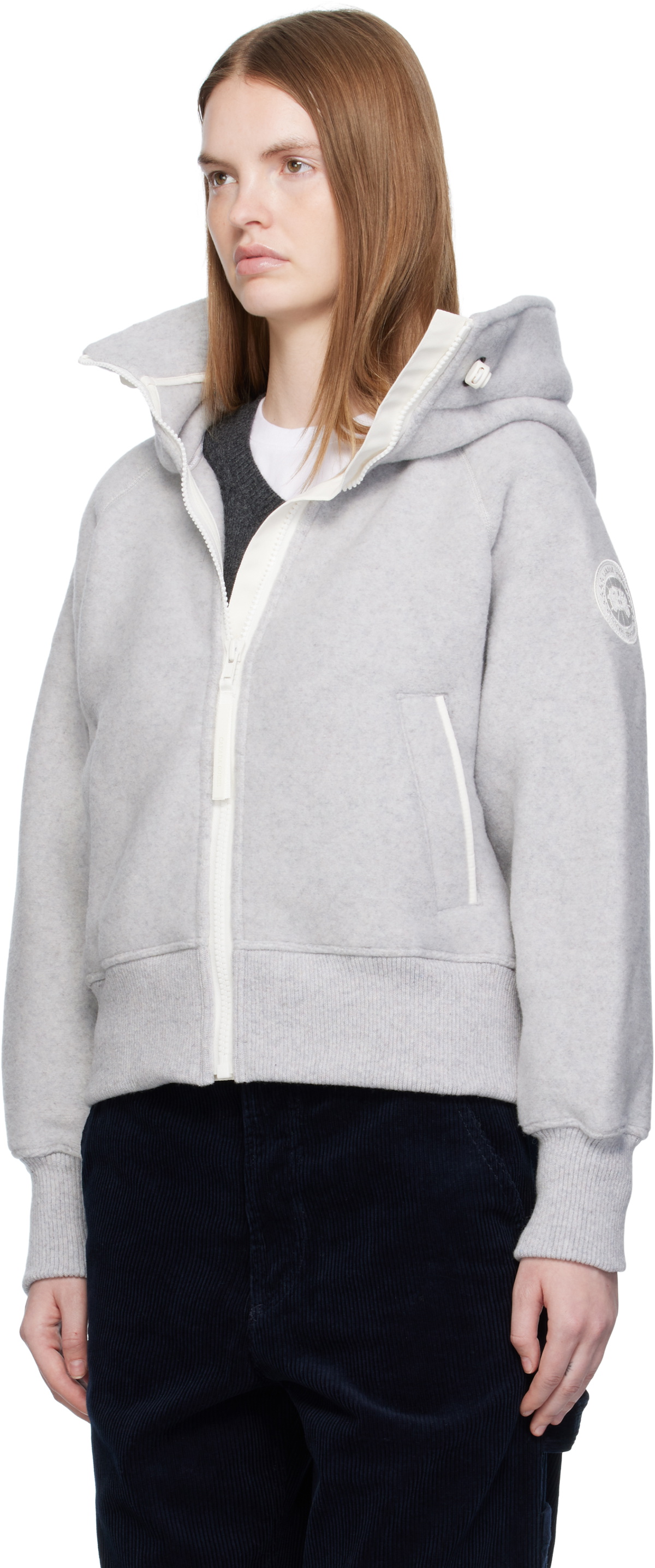 Canada Goose Gray 'White Label' Chilliwack Kind Fleece Hoodie
