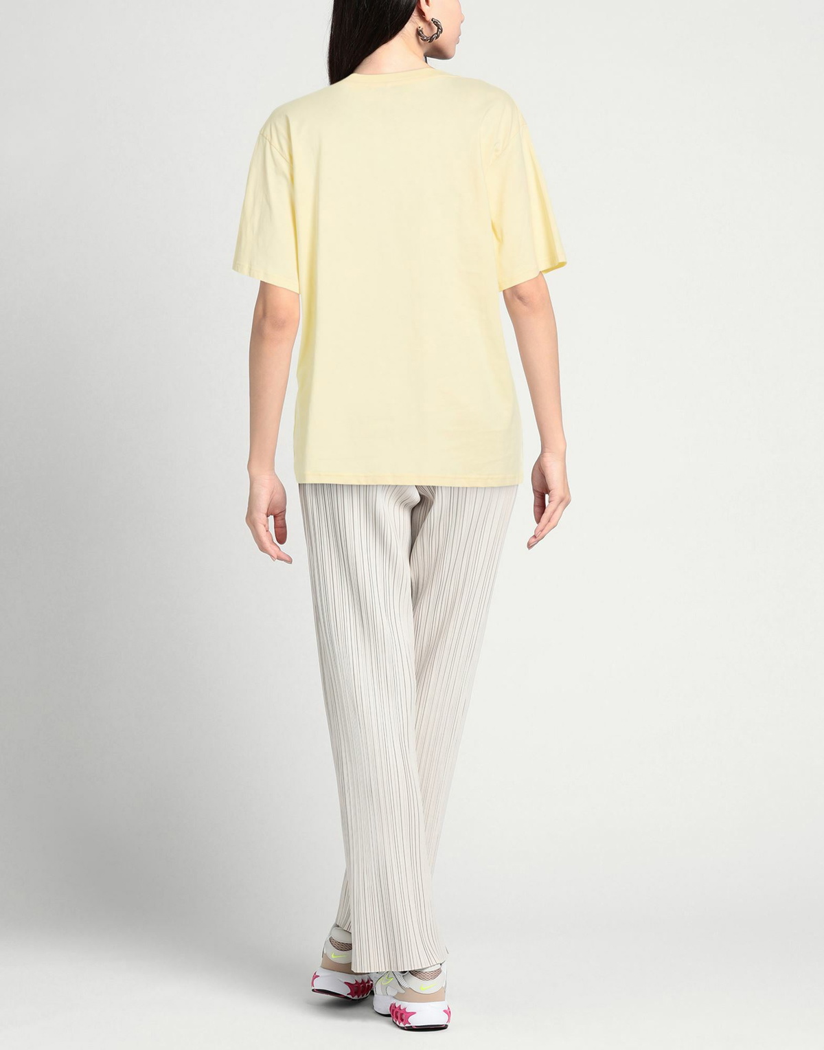 Róhe Womens T-shirt Pastel in Yellow