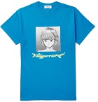 Flagstuff - Printed Cotton-Jersey T-Shirt - Men - Blue