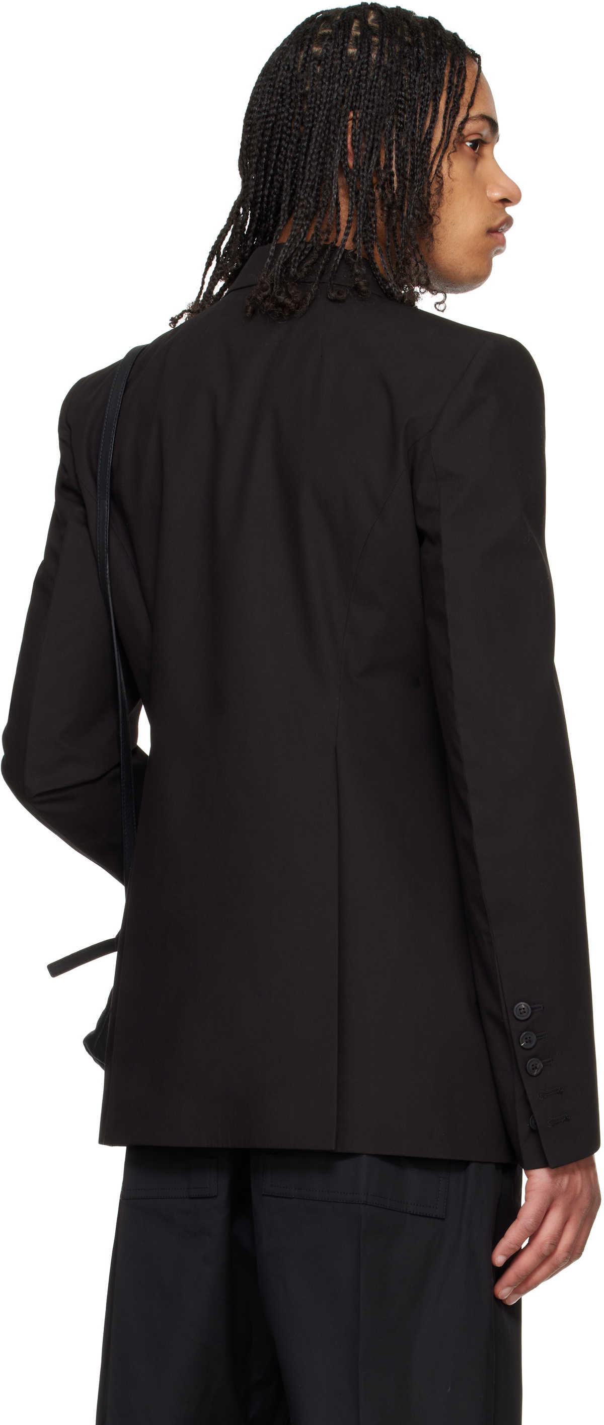 Rick Owens Black Hollywood Fogpocket Soft Soft Blazer Rick Owens