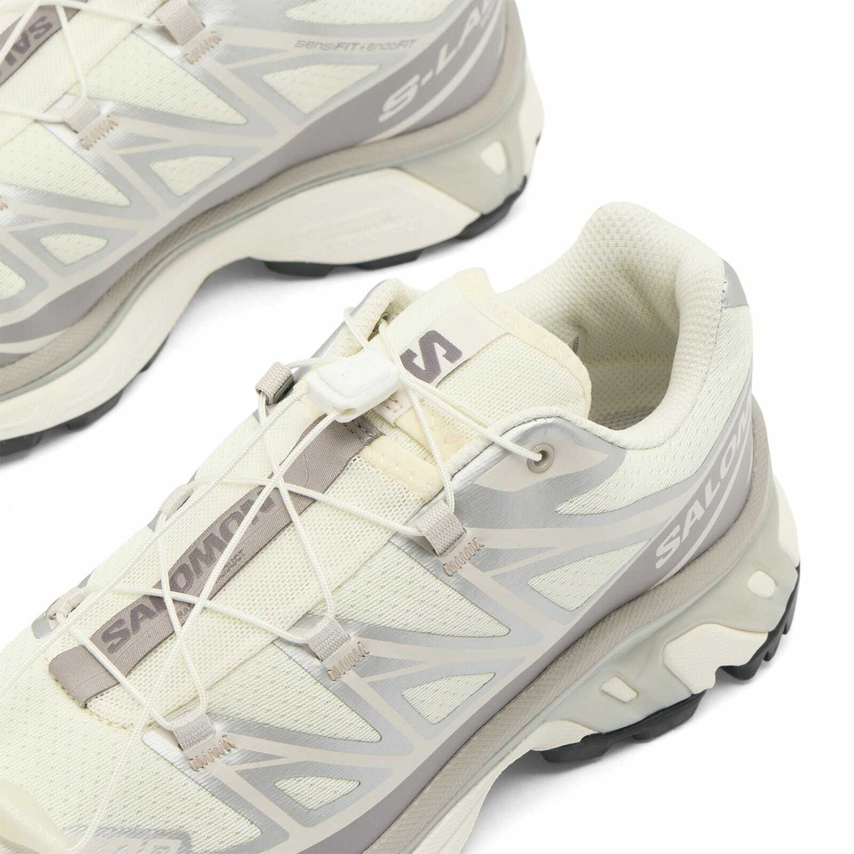 Salomon Women's XT-6 Sneaker in Vanilla Ice/Ftw Silver/Lilaca