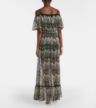 Rabanne Embellished off-shoulder gown