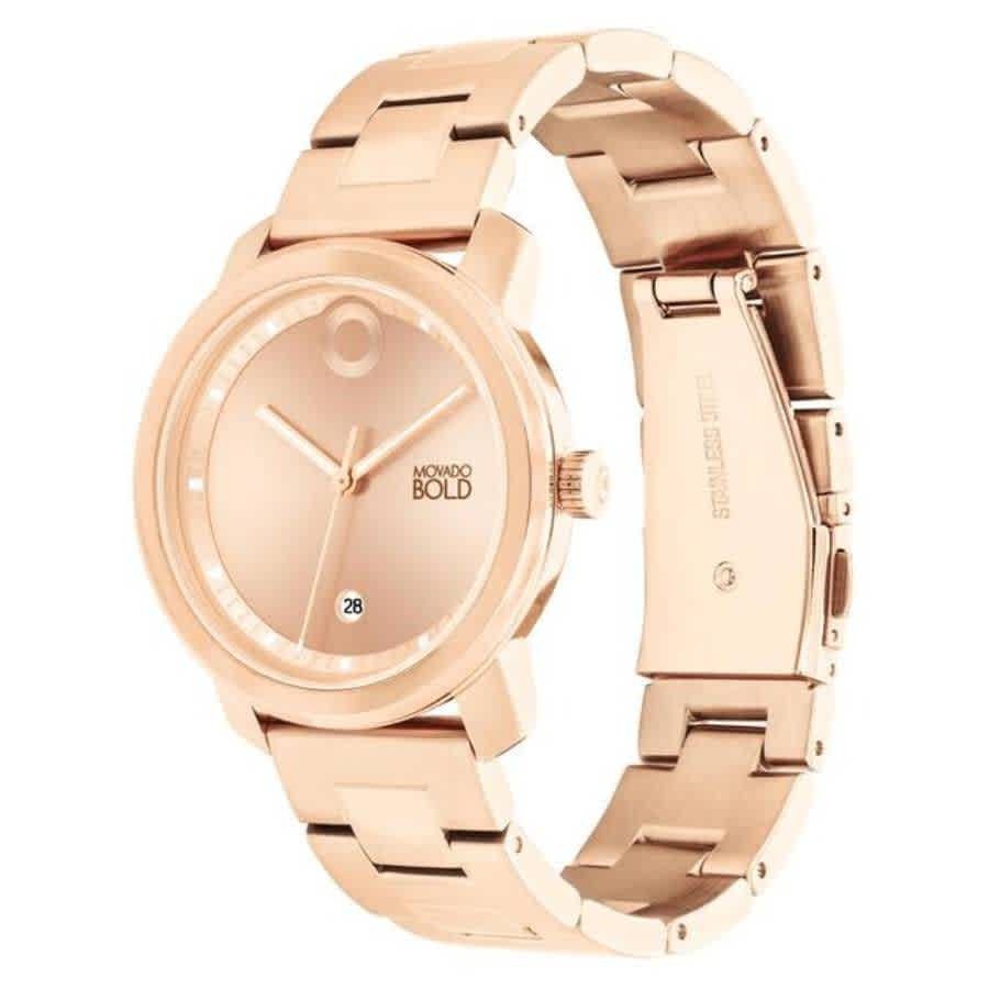 Movado Trend Propel Quartz Rose Gold Dial Ladies Watch 3600991