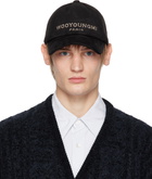 WOOYOUNGMI Black Embroidered Ball Cap