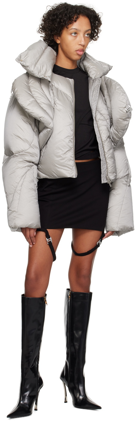 HELIOT EMIL Gray Connective Down Jacket