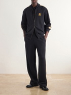 Aimé Leon Dore - Straight-Leg Striped Cotton Sweatpants - Black
