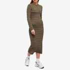 Samsøe Samsøe Women's Caleb Crinkle Midi Dress in Dark Brindle