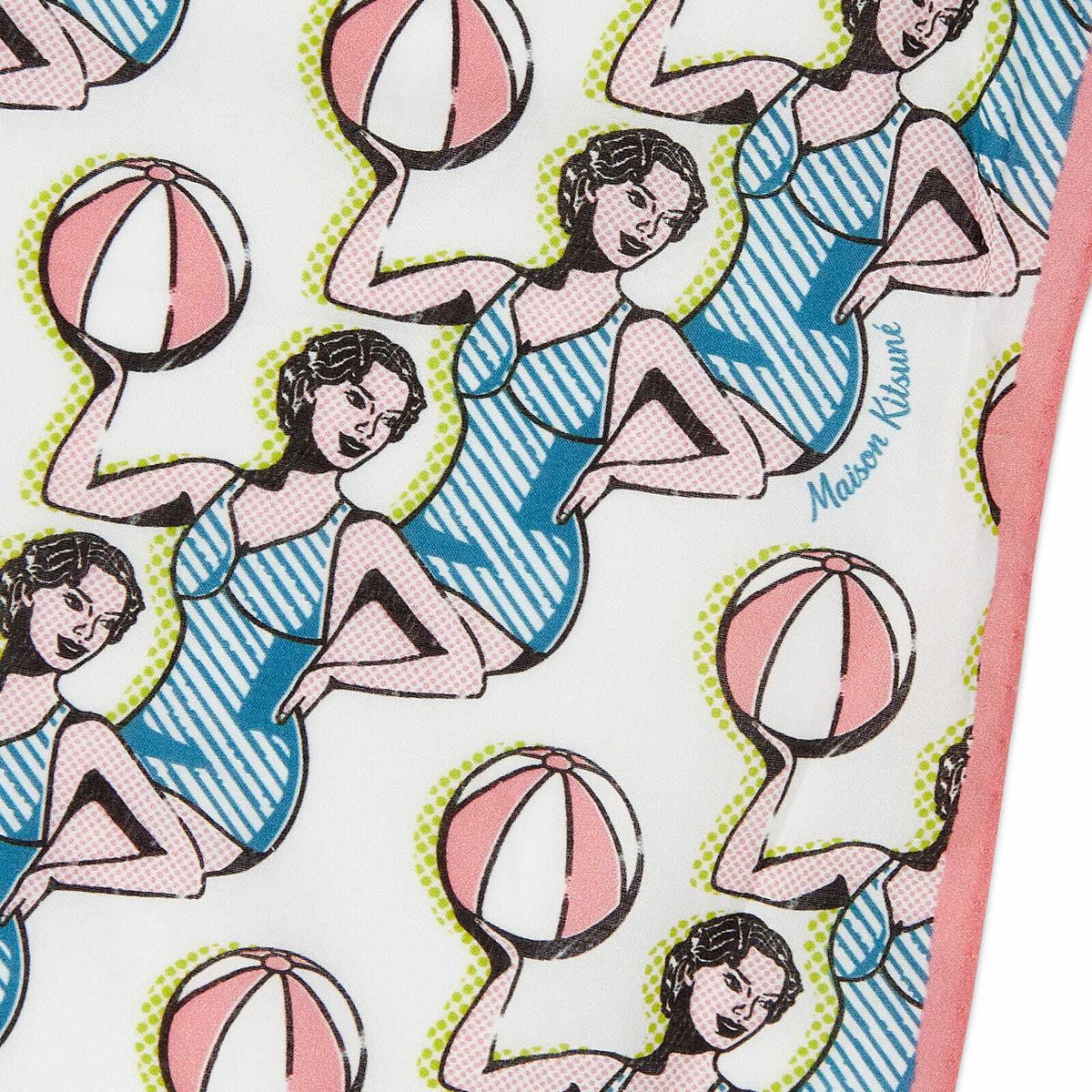 MAISON KITSUNE' - トンloveガール Maison Kitsuné Women's Dancing Girls Scarf in Multico Design
