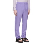 Tibi SSENSE Exclusive Purple Eamon Pull-On Trousers