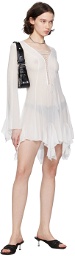 MISBHV White Lace-Up Minidress