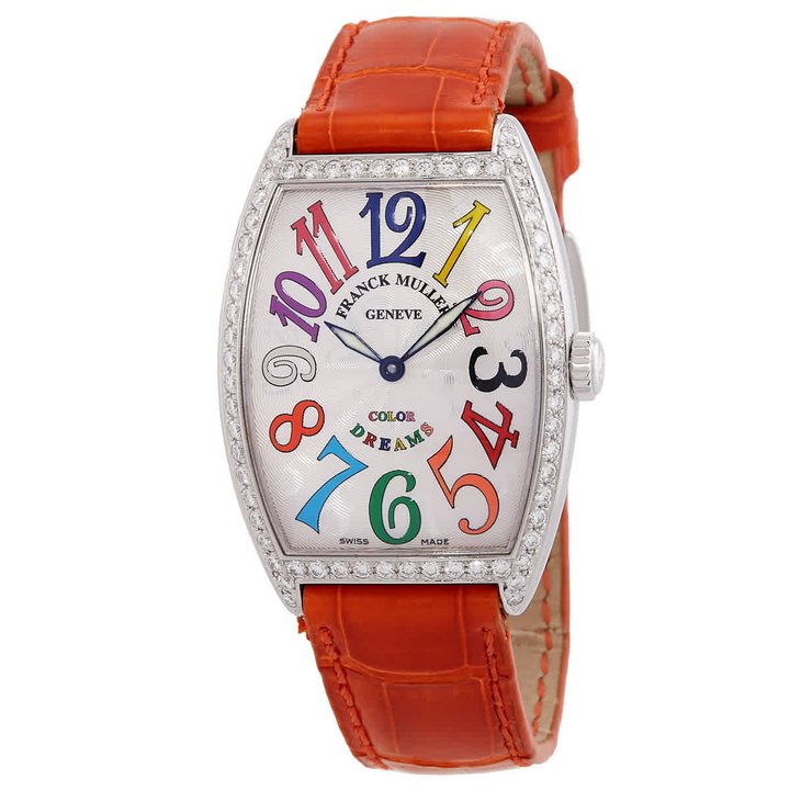 Photo: Franck Muller Cintree Curvex Quartz Diamond White Dial Unisex Watch 2852 QZ D 1R COL DR AC