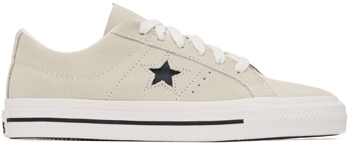 Photo: Converse Beige One Star Pro Low Sneakers