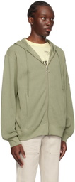 Helmut Lang Green Zip Hoodie