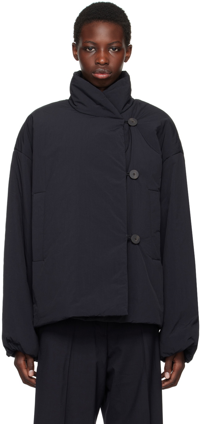 Studio Nicholson Navy Vaner Jacket Studio Nicholson