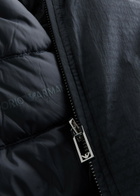 Emporio Armani Logo Reversible Nylon Bomber Jacket Navy