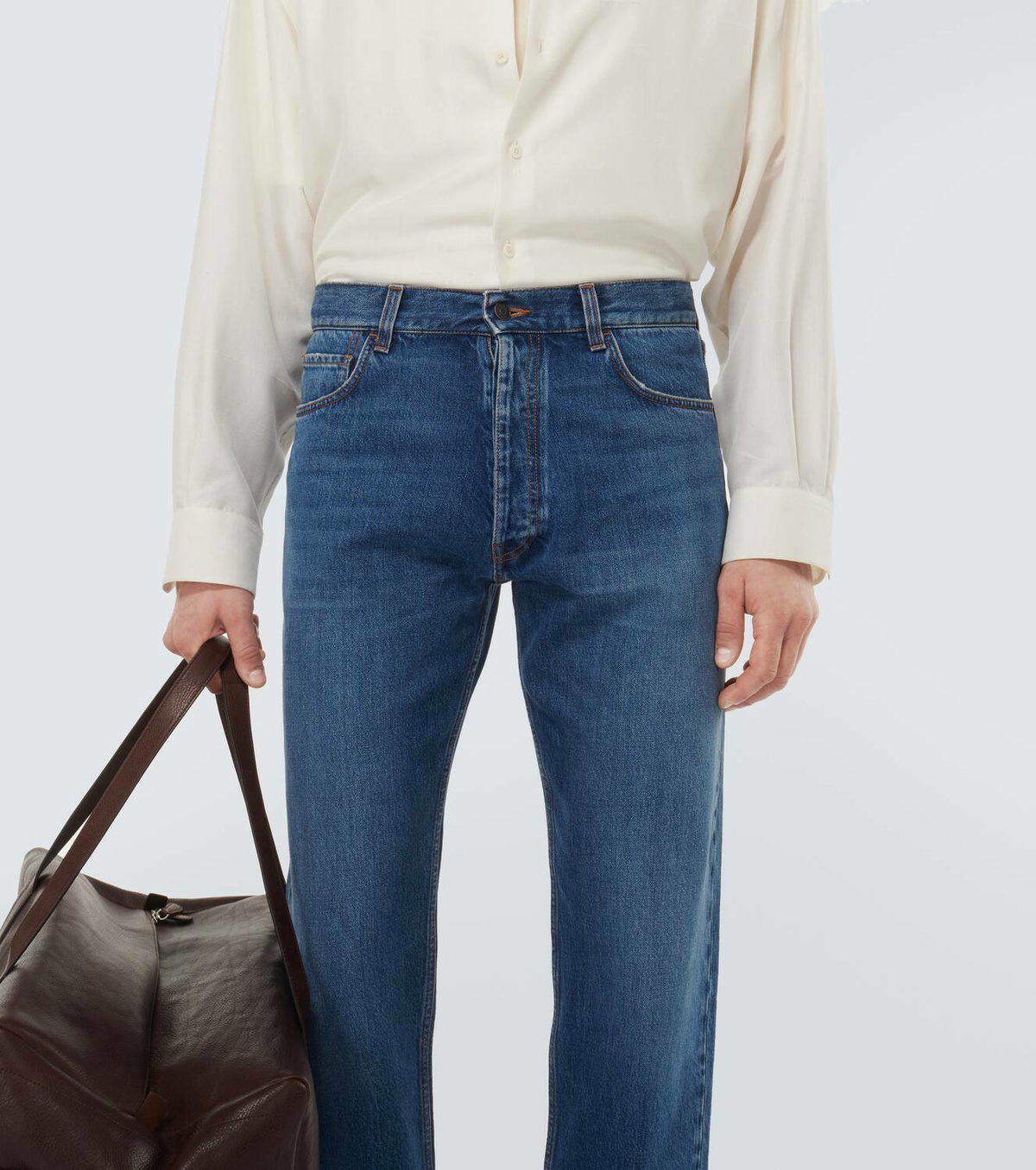 The Row Burt デニムジーンズ Burt Jean Blue in Cotton – The Row