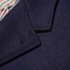 Thom Browne Wide Lapel Shetland Overcoat