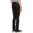 Nudie Jeans Black Skinny Lin Jeans