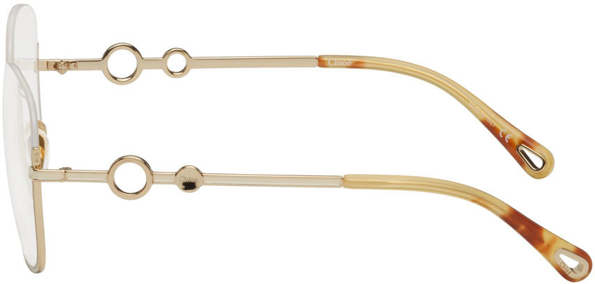 Chloé Gold Square Glasses