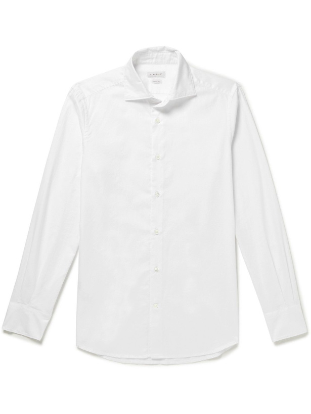 Photo: Incotex - Cotton Oxford Shirt - White