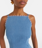 Veronica Beard Chester floral denim minidress