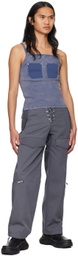 Dion Lee Gray Hiking Cord Cargo Pants