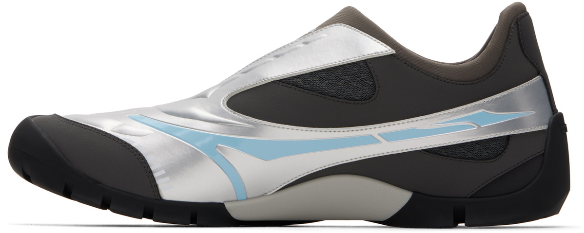 untitlab® Silver & Brown Swift Trek Sneakers