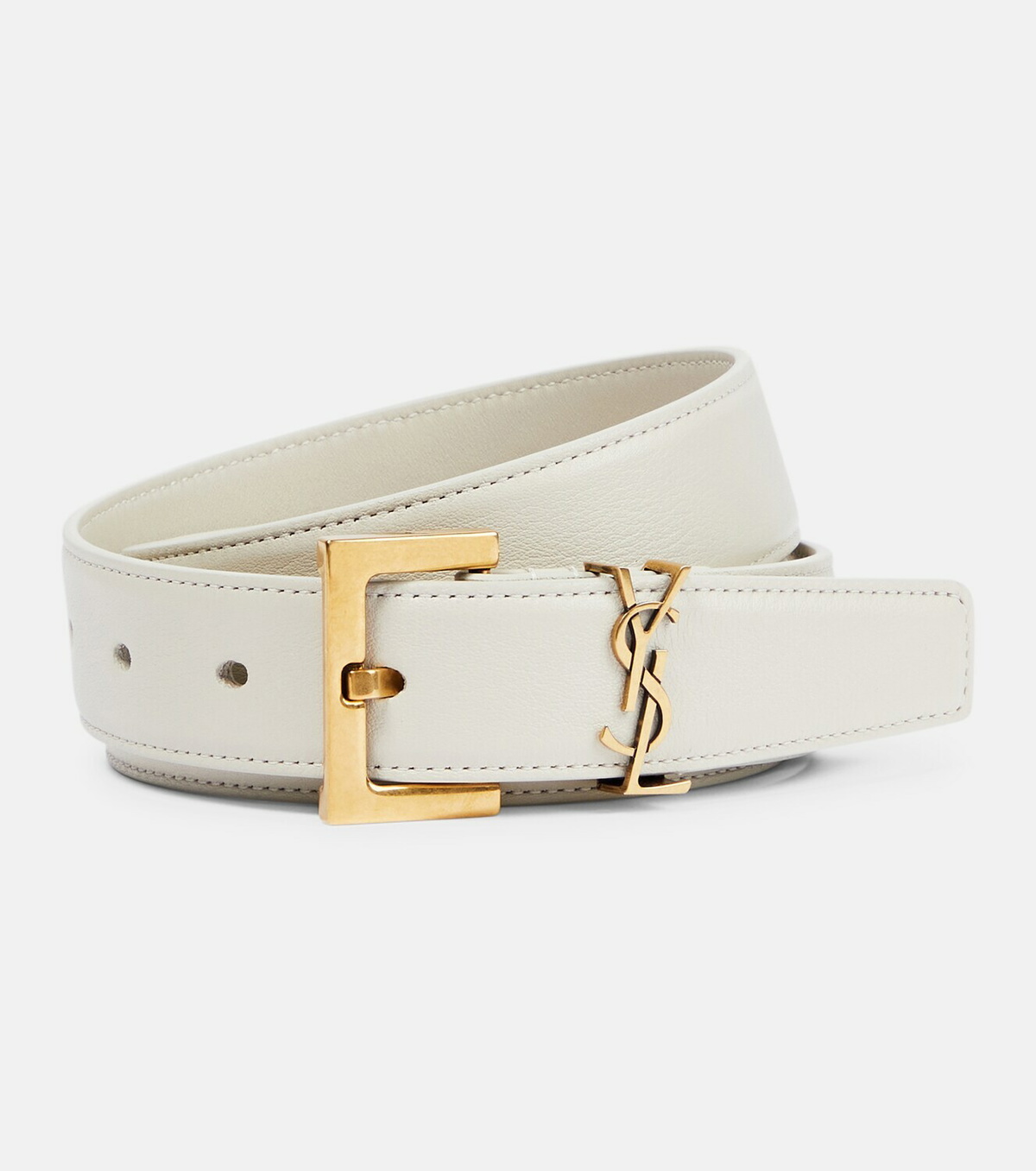 Saint Laurent - Monogram leather belt Saint Laurent