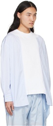 Simone Rocha Blue Patchwork Long Sleeve T-Shirt
