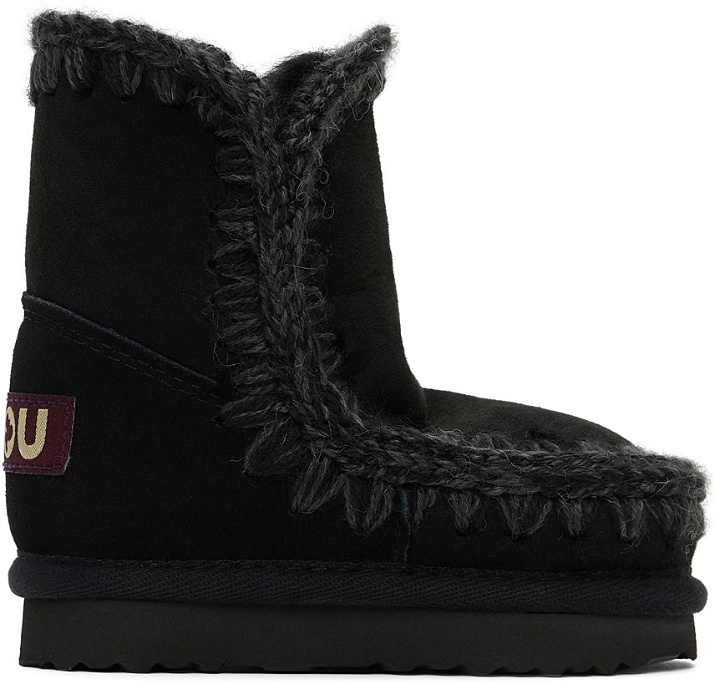 Photo: Mou Baby Black Suede Ankle Boots