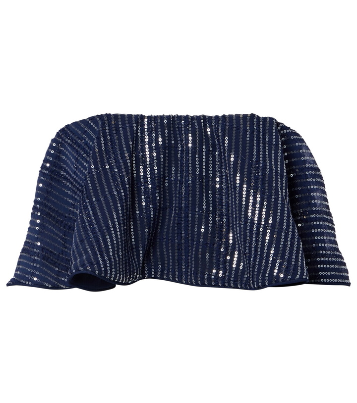 Photo: Adriana Degreas Sequined cropped top