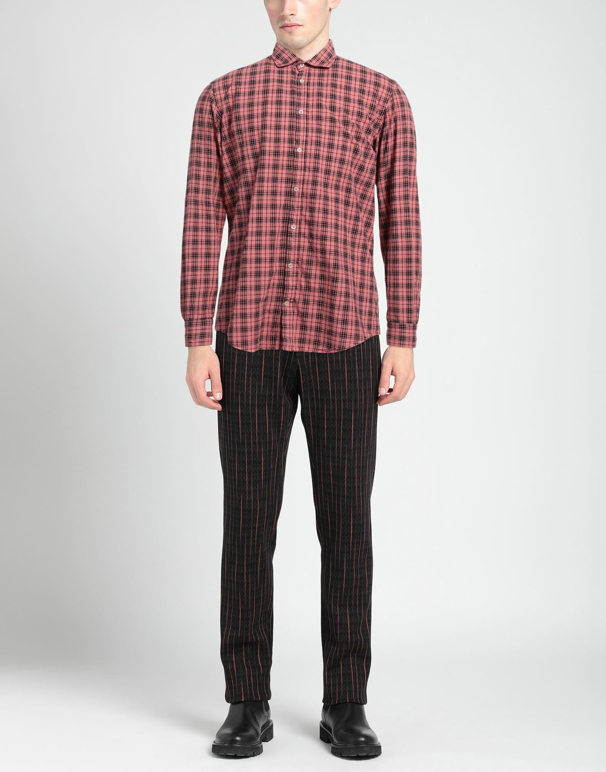 Massimo Alba Mens Shirt in Coral
