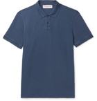 Orlebar Brown - Jarrett Washed Cotton-Piqué Polo Shirt - Blue