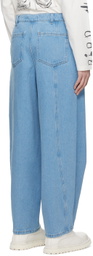 Henrik Vibskov Blue Engineered Jeans