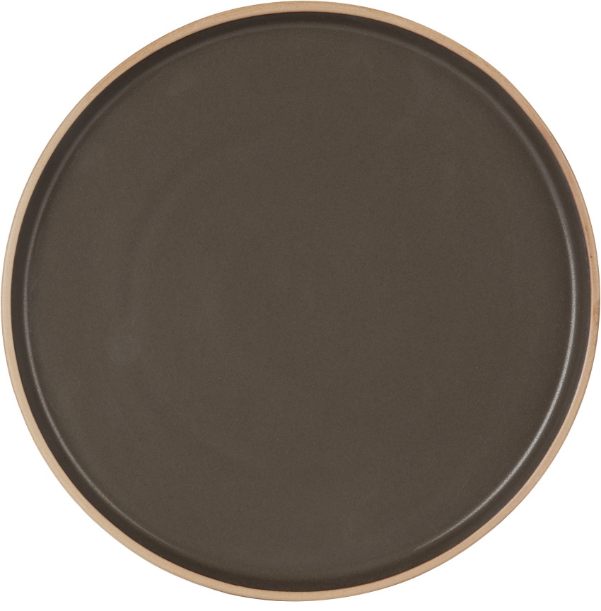 Lineage Ceramics Black Entrée Plate, 4 pcs