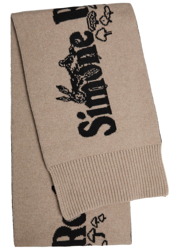 Photo: Simone Rocha Logo Wool and Cashmere-blend Scarf - Beige - One Size