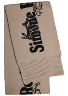 Simone Rocha Logo Wool and Cashmere-blend Scarf - Beige - One Size