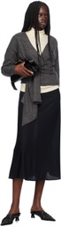 LE17SEPTEMBRE Gray Self-Tie Cardigan